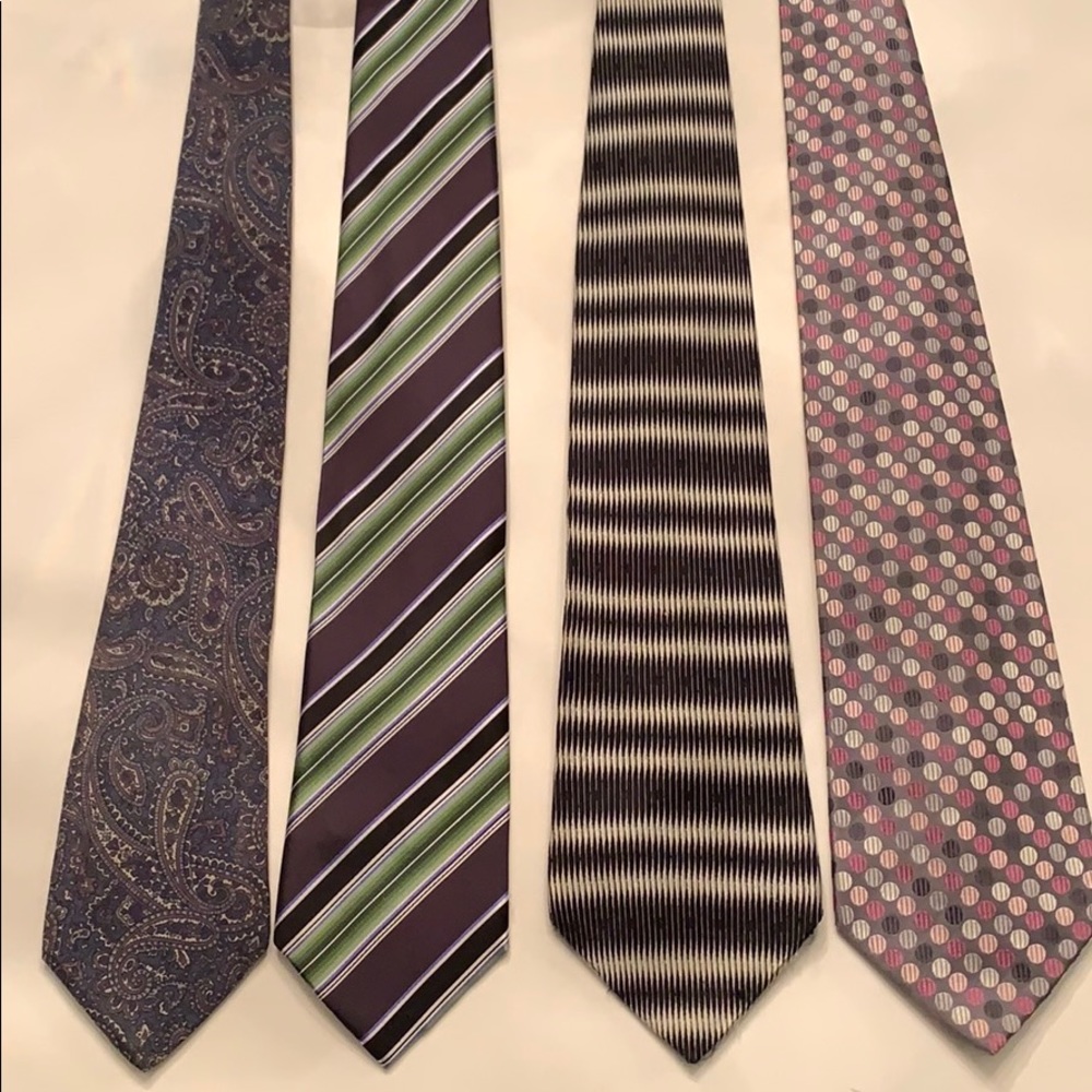 4 Geoffrey Beene Ties